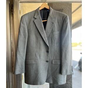 Burberry grey wool silk sport coat excellent condition